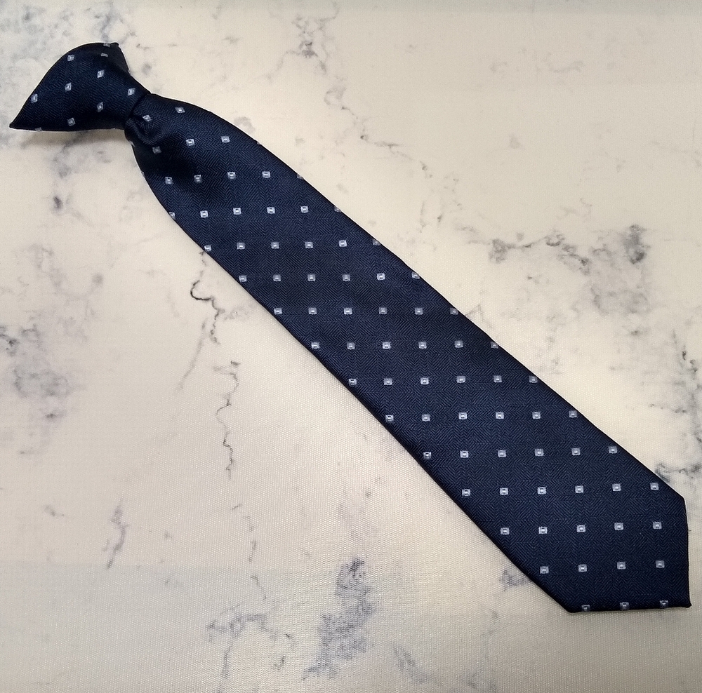 Cherokee Boys Clip On Blue Tie Size Small 6/7